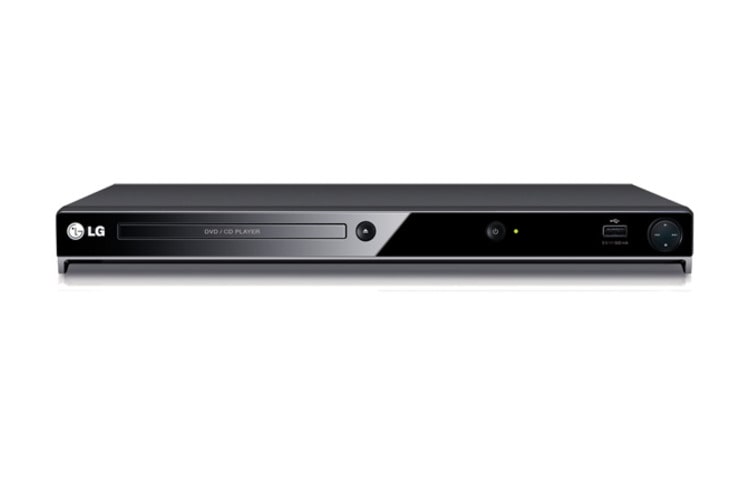 Front view of LG DV520, slim DVD with Front Surface Glossy design DV520