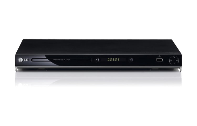 Front view of LG DV552, DVD dengan fungsi basic dan koneksi USB DV552
