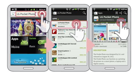 LG Pocket photo application