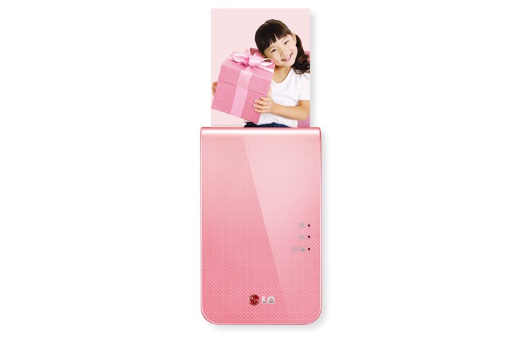 Front view of Simple, Stylish, Smart Mobile Printer LG Pocket Photo PD239P