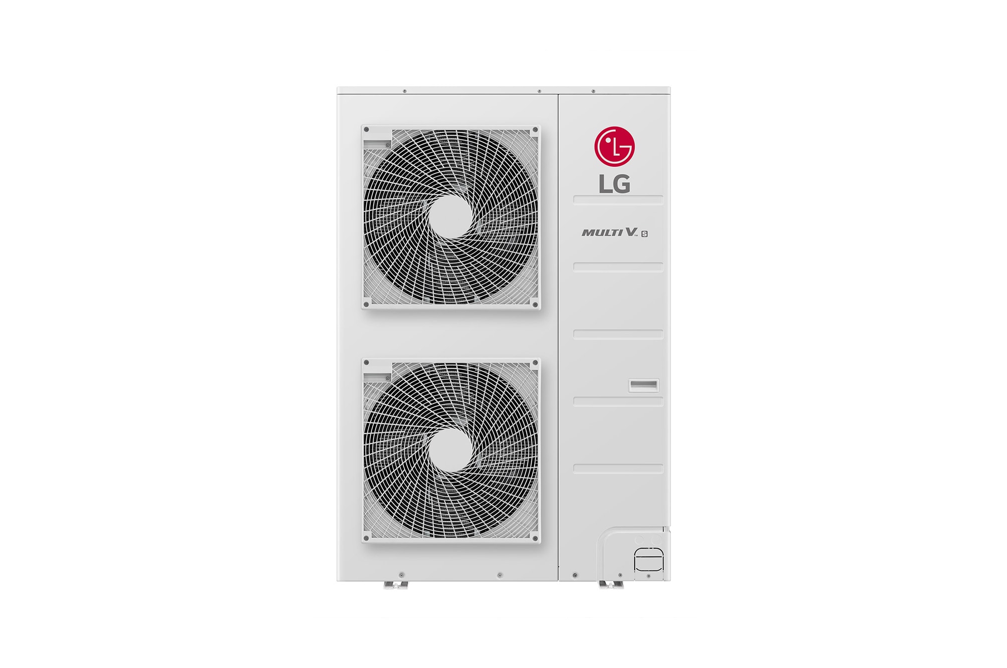 LG MULTI V S ARUN080LSS0 unit outdoor, 4HP. Bentuknya persegi panjang dan panjang, serta di dalamnya terdapat panel besar.