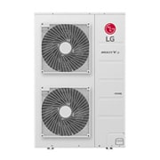 LG MULTI V S ARUN080LSS0 unit outdoor, 4HP. Bentuknya persegi panjang dan panjang, serta di dalamnya terdapat panel besar.