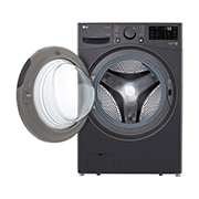 LG 15kg Front Loading Mesin Cuci LG AI DD™ Warna Middle Black, F2515STPM