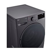 LG 15kg Front Loading Mesin Cuci LG AI DD™ Warna Middle Black, F2515STPM