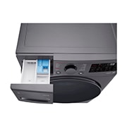 LG 15kg Front Loading Mesin Cuci LG AI DD™ Warna Middle Black, F2515STPM