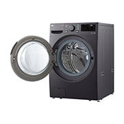 LG 15kg Front Loading Mesin Cuci LG AI DD™ Warna Middle Black, F2515STPM