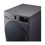 LG 15kg Front Loading Mesin Cuci LG AI DD™ Warna Middle Black, F2515STPM