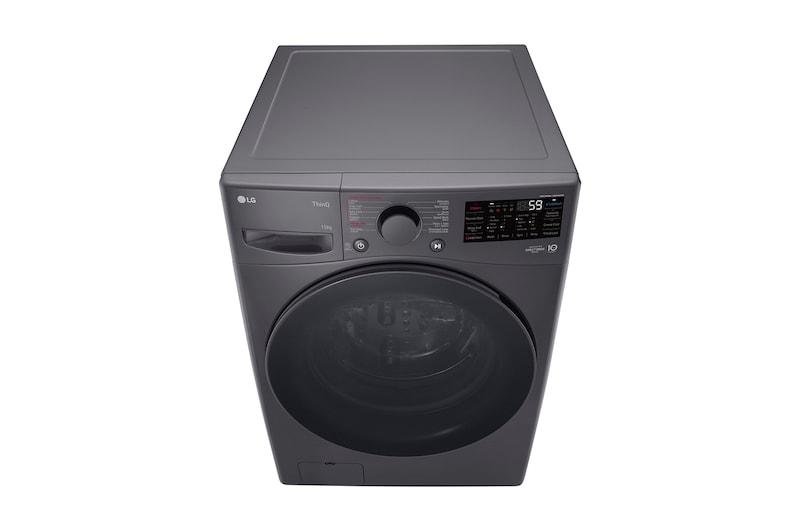 LG 15kg Front Loading Mesin Cuci LG AI DD™ Warna Middle Black, F2515STPM