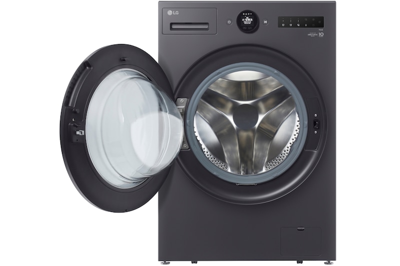 LG Premium Living Bundle: Mesin Cuci Front Loading 20/10Kg AI DD™ &  ﻿LG CordZero™ Auto Emptying Handstick with All-in-One Tower™, F2520RNTGA1.A9T-001