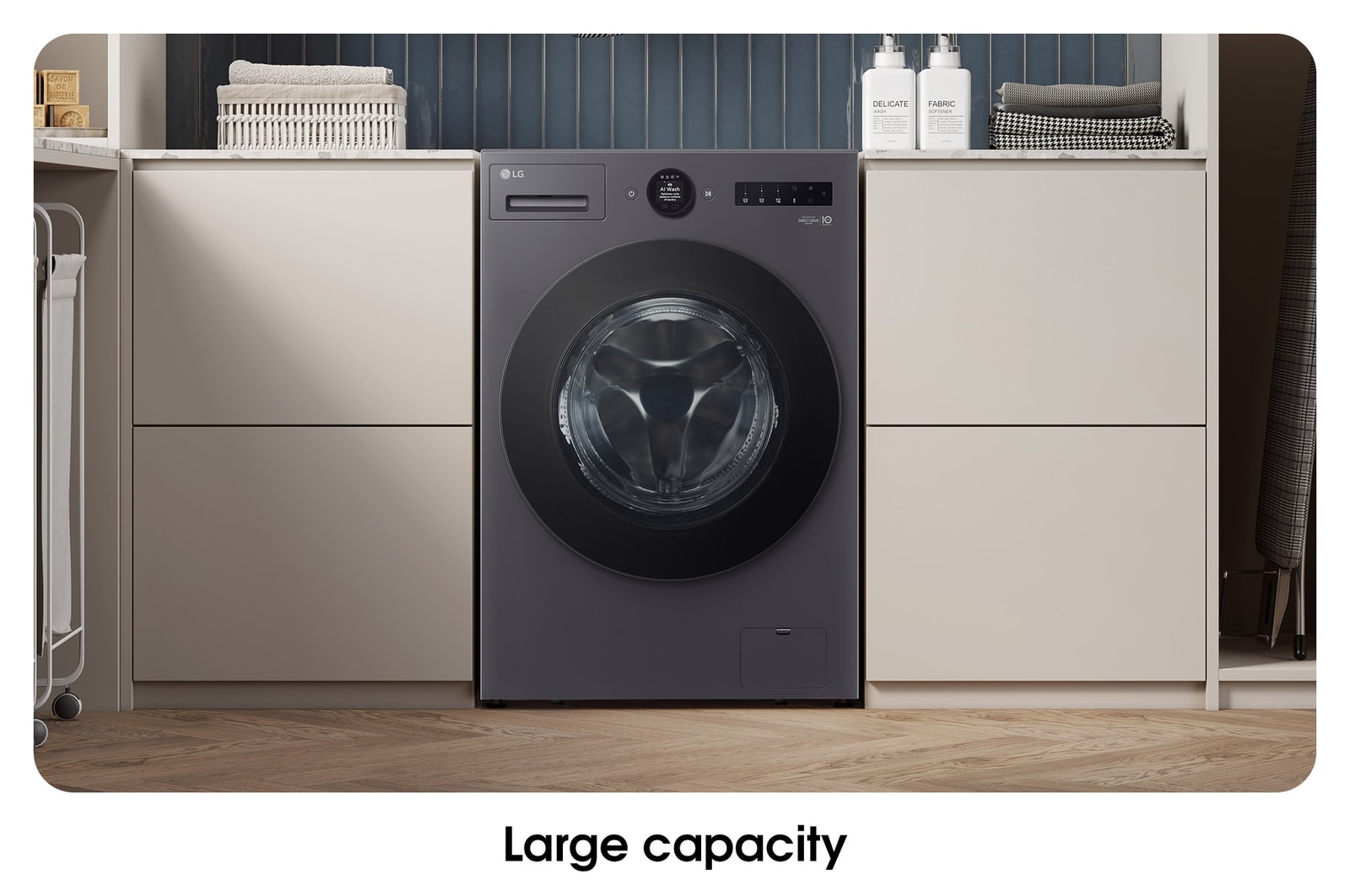 LG Mesin Cuci Front Loading 20/10Kg AI DD™, F2520RNTGA1