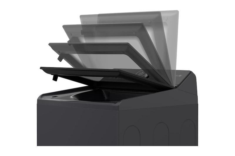 Right perspective view of an open door