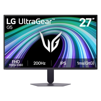 Front view of Monitor Gaming UltraGear™ G5 27 inci, FHD 200Hz 27G523B