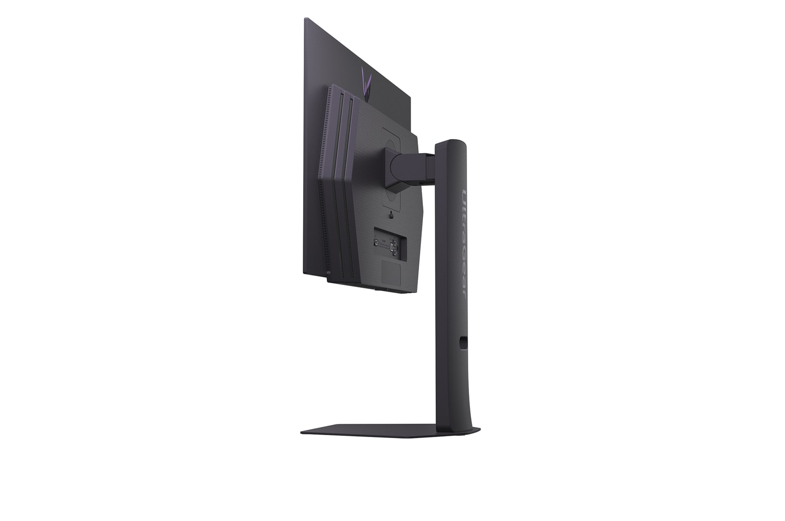 +15 degree side view of a tilted monitor of 27GX700A