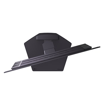 -30 degree swivel monitor top view of 27GX700A