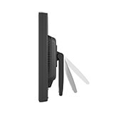 side view of the stand moving for tilt adjustment