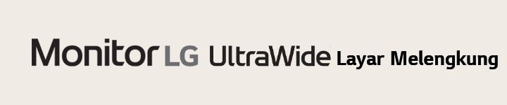 Logo Monitor LG UltraWide Melengkung.