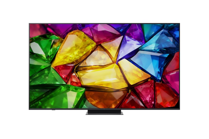 Front view of 86 Inch LGMRGB evo AI MRGB86 Mini LED 4K Smart TV 2026