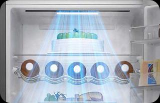 Ini adalah gambar yang menunjukkan fungsi DoorCooling+™.