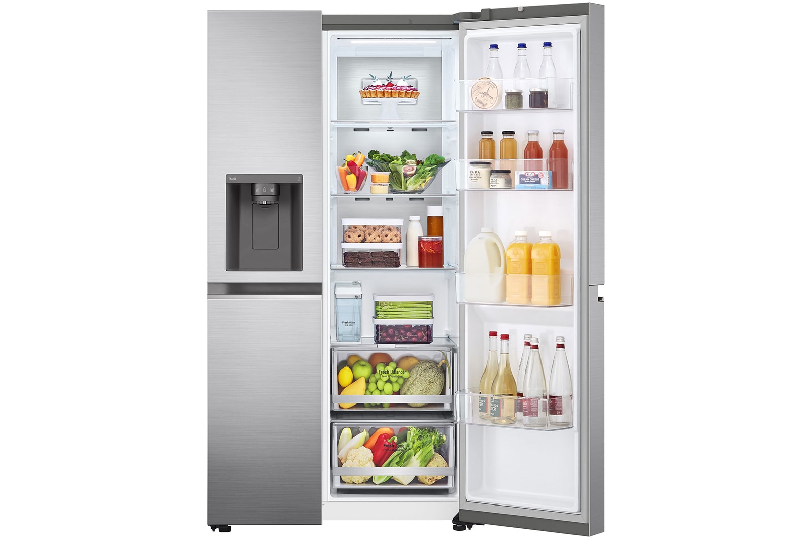 LG 674L / 617L Kulkas Side by Side, GC-L257SFZL