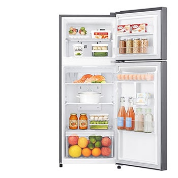 Front view door open with food