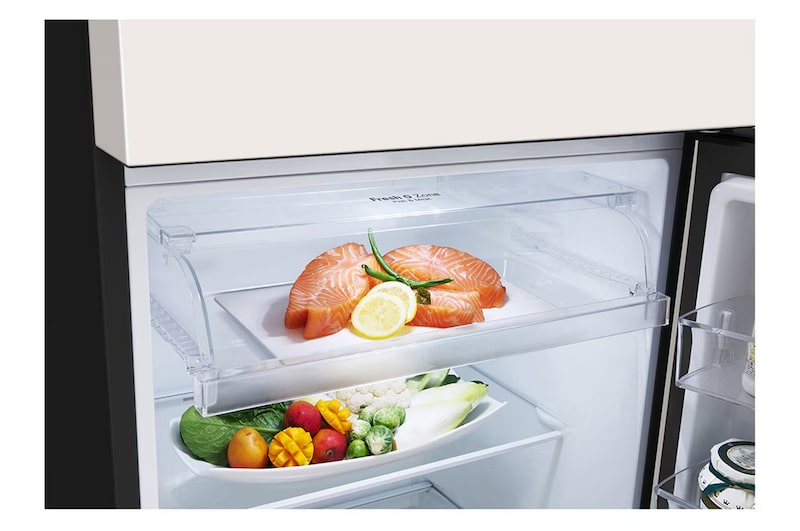 Bottom open door with food