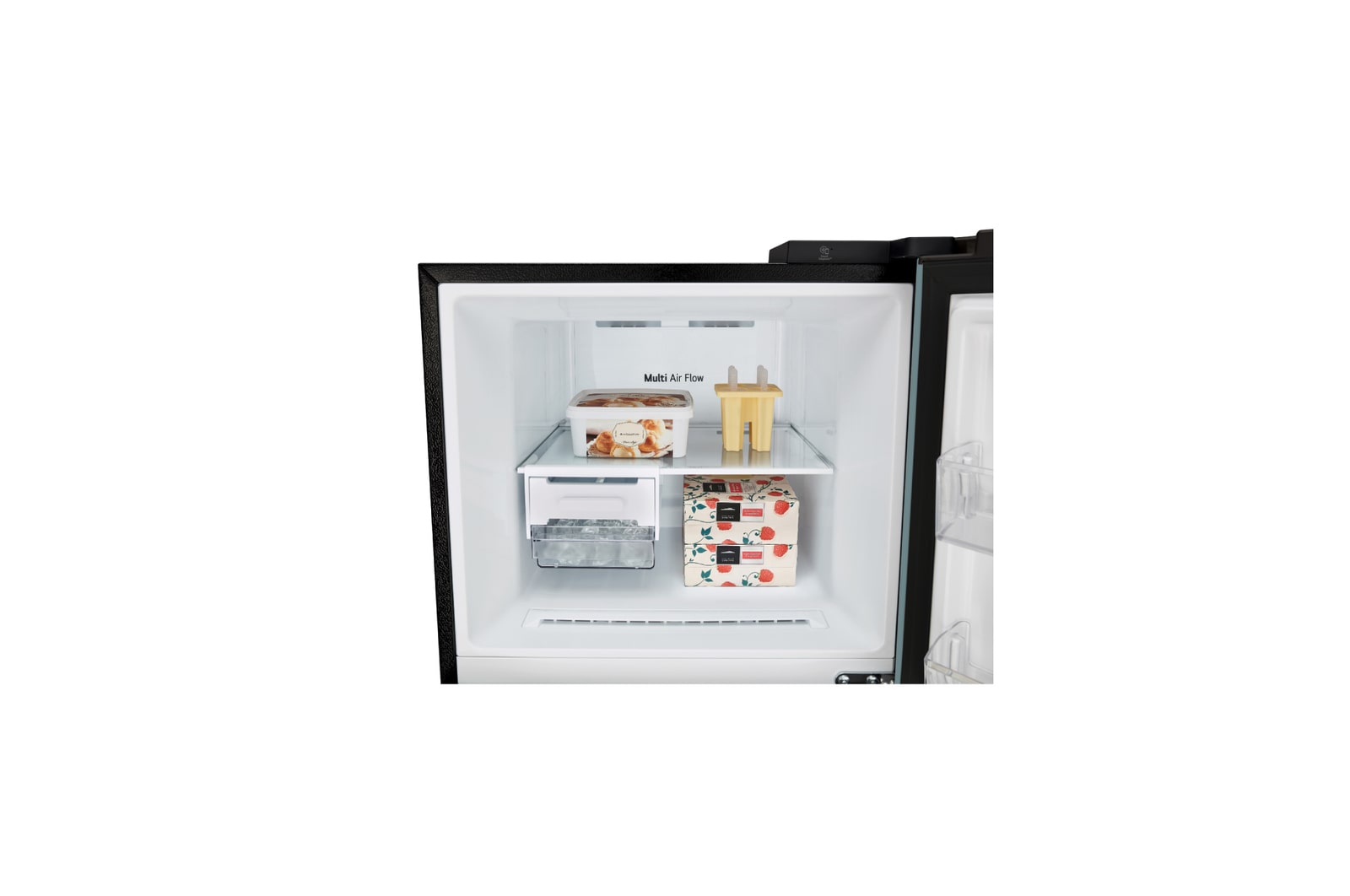 Top open door with food