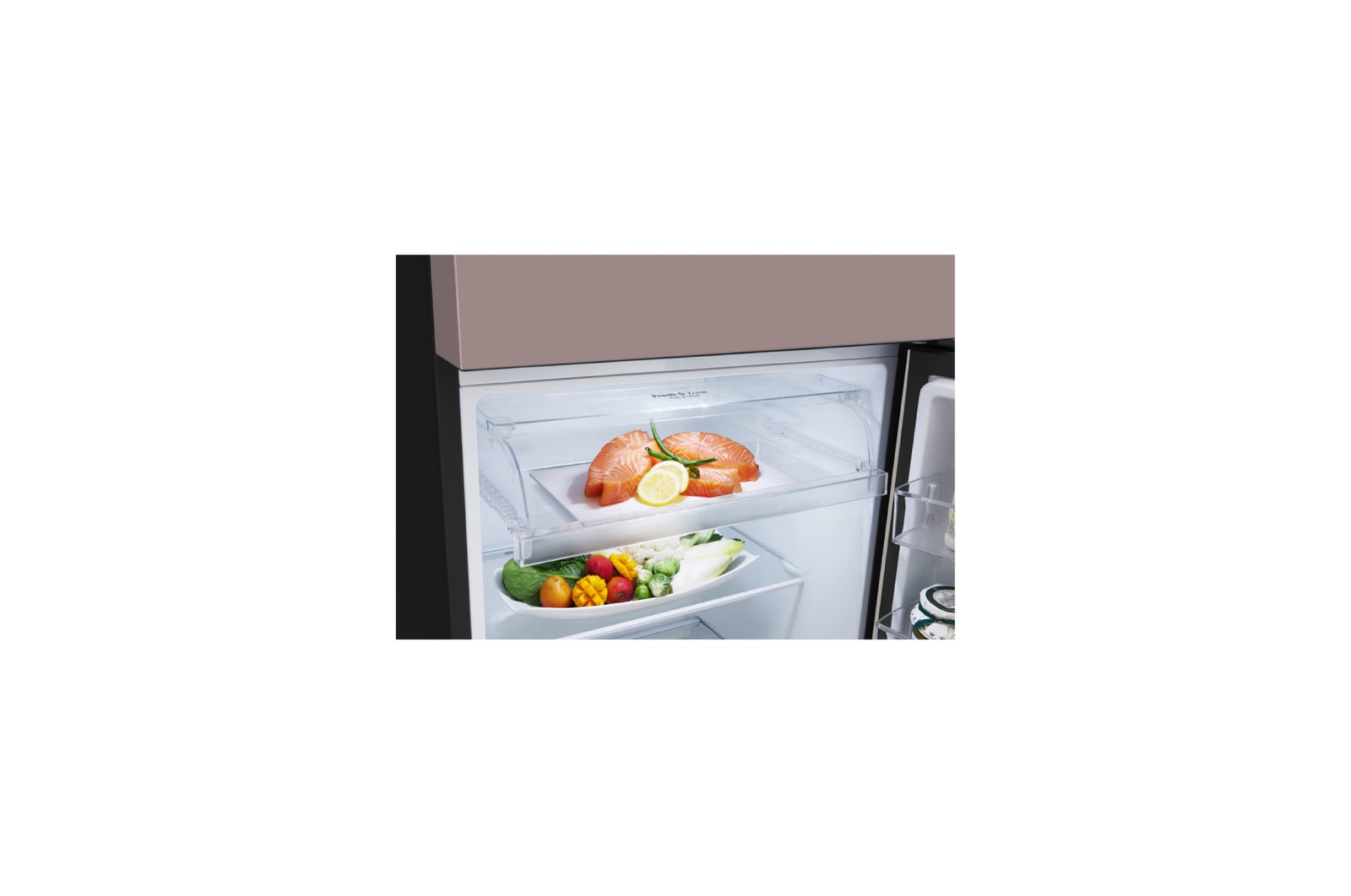Bottom open door with food