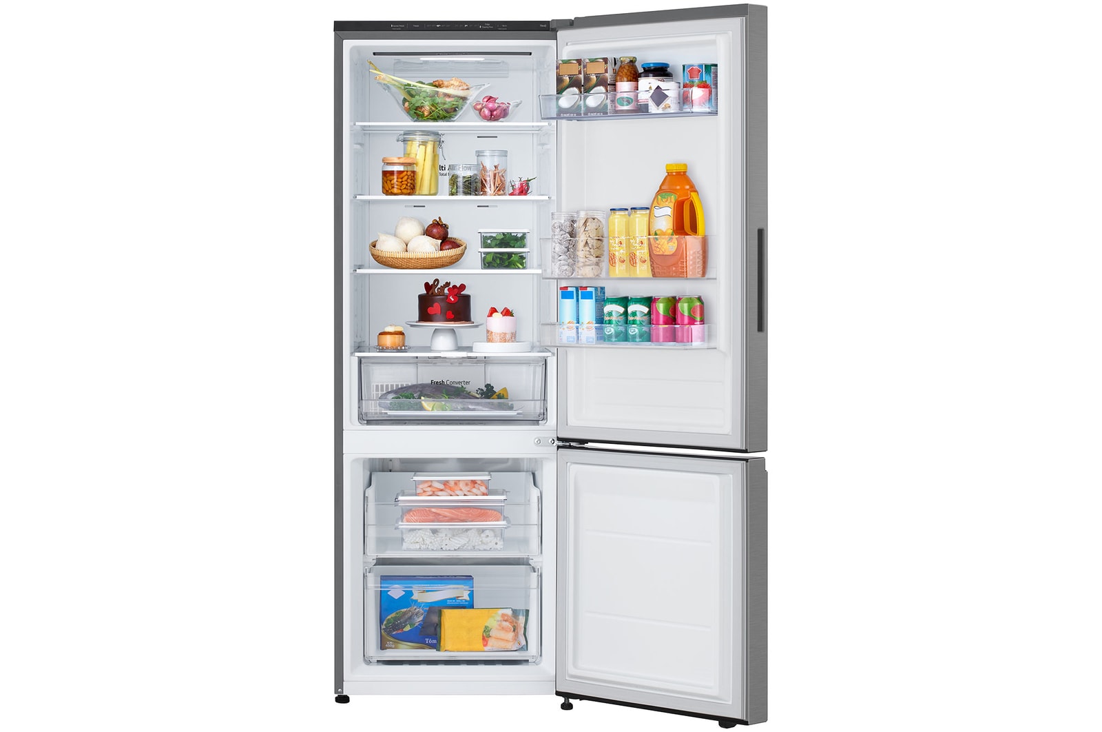 door open with food 