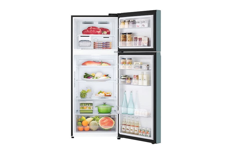 LG 395L Kulkas 2 Pintu LG Refrigerator Objet Collection Terbaru dengan Warna Clay Mint dan DoorCooling+, GN-B392PQCM