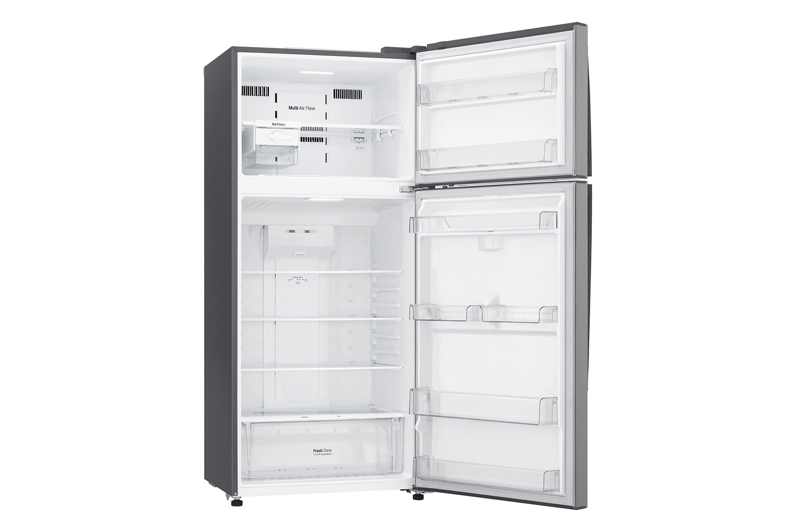 Left side all door open without food