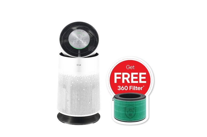 Tampak depan LG Puricare™ 360˚ 1Phase Air Purifier(AS65GDWH0)
