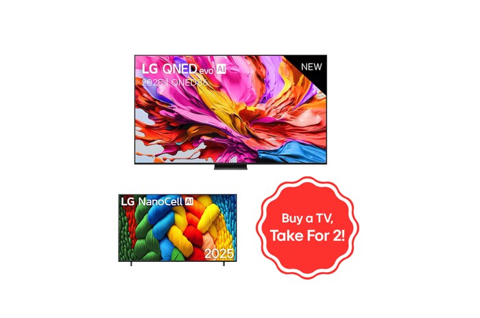 LG Smart TV QNED86 evo AI 4K MiniLED 2025 100" FREE 55 " LG NanoCell AI 4K, 100Q8655N