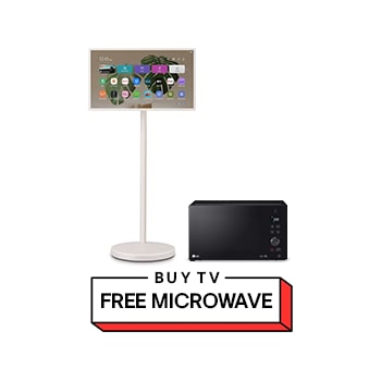 Front view of StanbyMe 2 27" Portable Touch Screen FREE Microwave NeoChef™ 25L 27LX6MH65