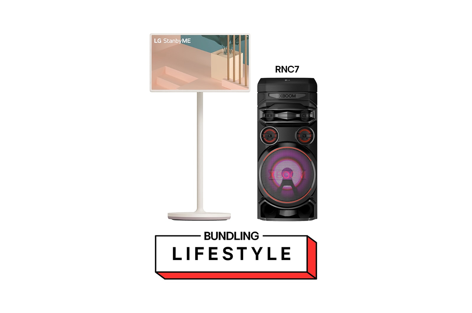 LG StanbyME + Speaker LG XBOOM, 27ARTRNC7.BNDLG