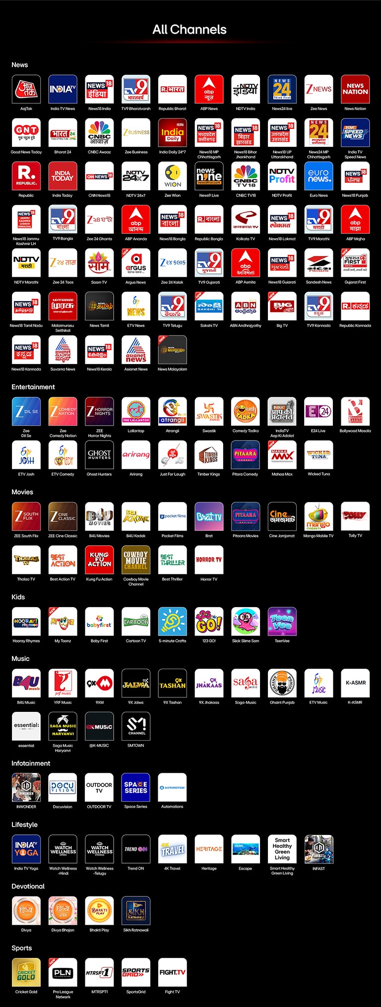 LG Smart TV home screen navigating into the LG Channels interface, showcasing a variety of free live TV channels, movies, and exclusive content available without subscription, payment, or set-top box. The video highlights seamless access to hundreds of entertainment options directly built into every LG Smart TV.
