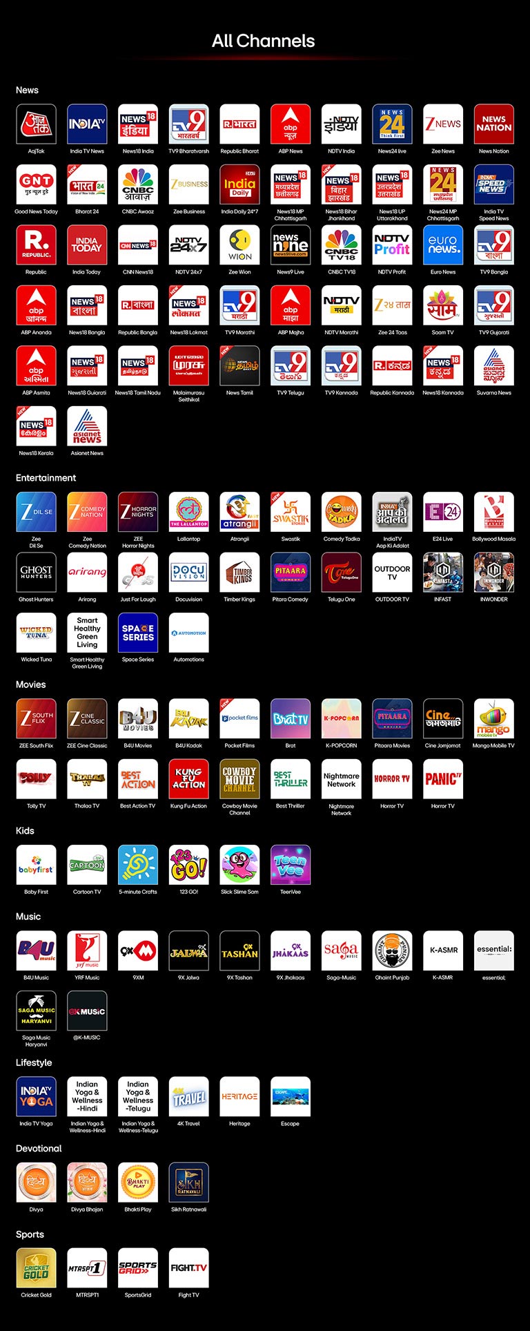 LG Smart TV home screen navigating into the LG Channels interface, showcasing a variety of free live TV channels, movies, and exclusive content available without subscription, payment, or set-top box. The video highlights seamless access to hundreds of entertainment options directly built into every LG Smart TV.
