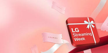 A red box is placed with text saying "LG Streaming Week" on it.