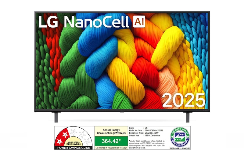 LG NanoCell NANO80 TV.