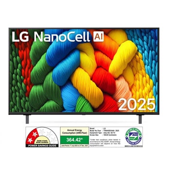LG NanoCell NANO80 TV.