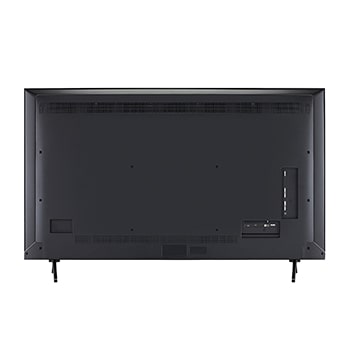 Rear view of LG QNED80 TV