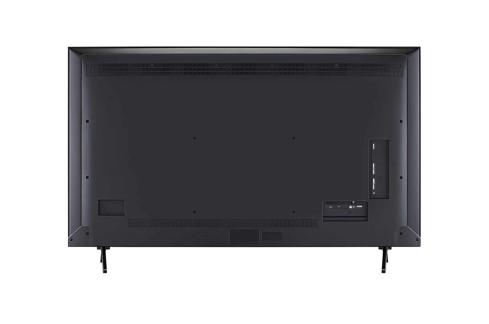 Rear view of LG QNED92 TV
