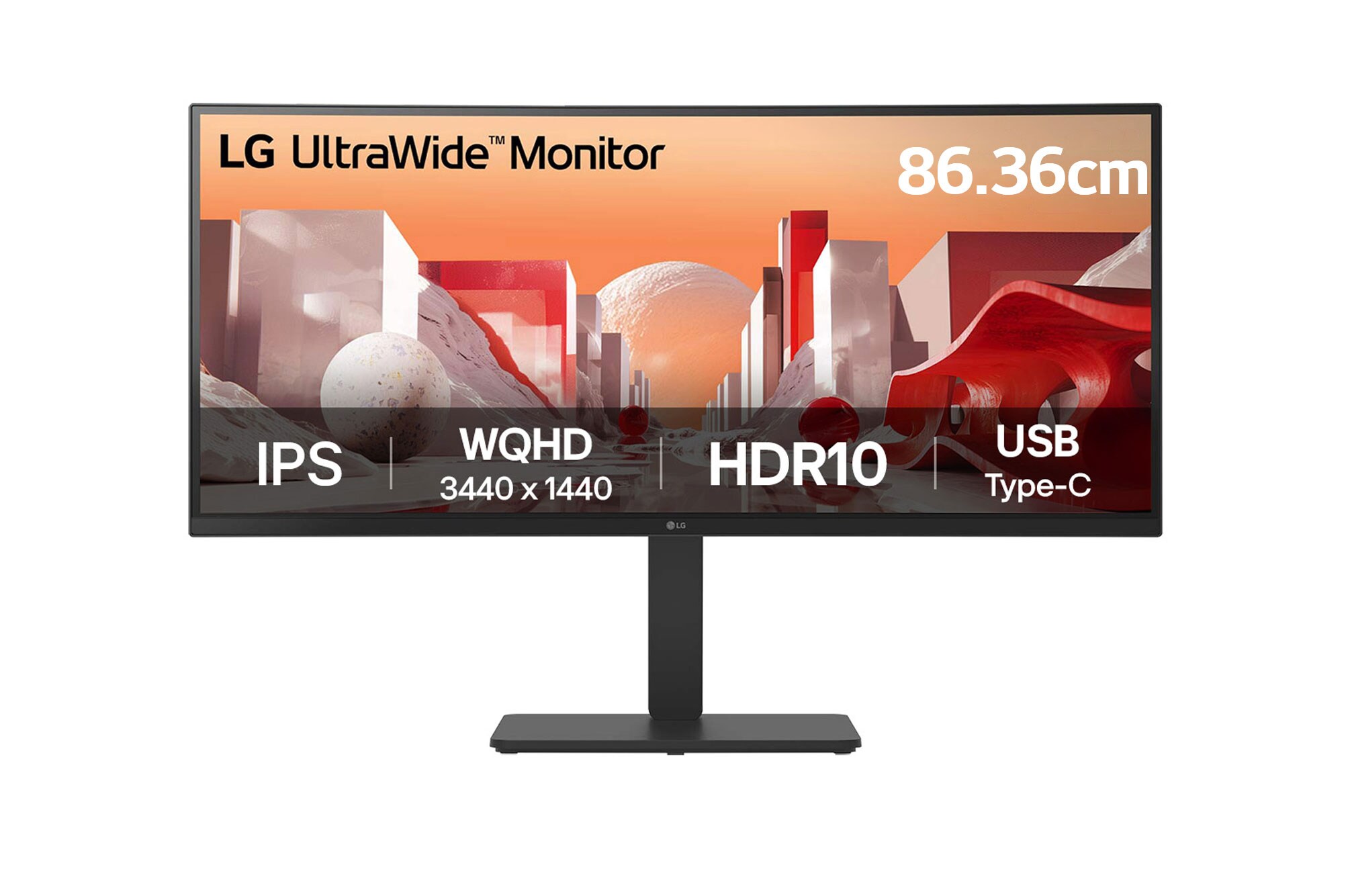 LG【34BA75QE-B】34/UWQHD/IPS/USB-C/KVM/New 86.36cm (34) UltraWide QHD Curved IPS Monitor with USB Type-C