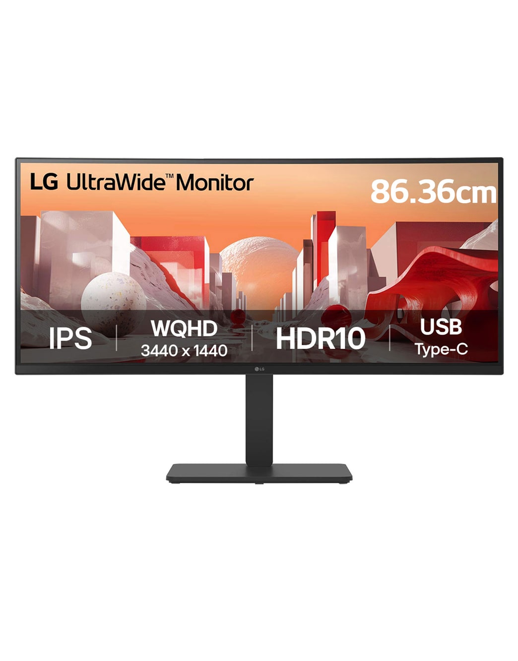 86.36cm (34) UltraWide QHD Curved IPS Monitor with USB Type-C