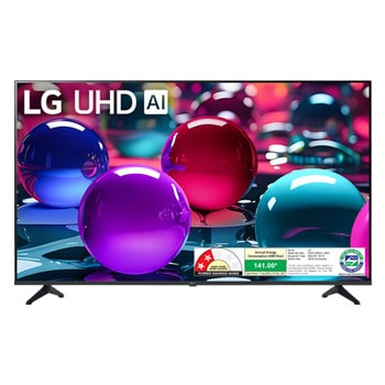 Front view of LG 109.22 cm (43)UHD AI UA73 4k Smart TV 2025 43UA73506LA