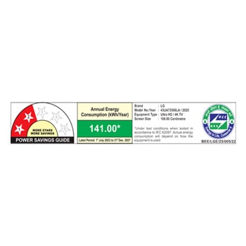 43UA73506LA BEE Sticker