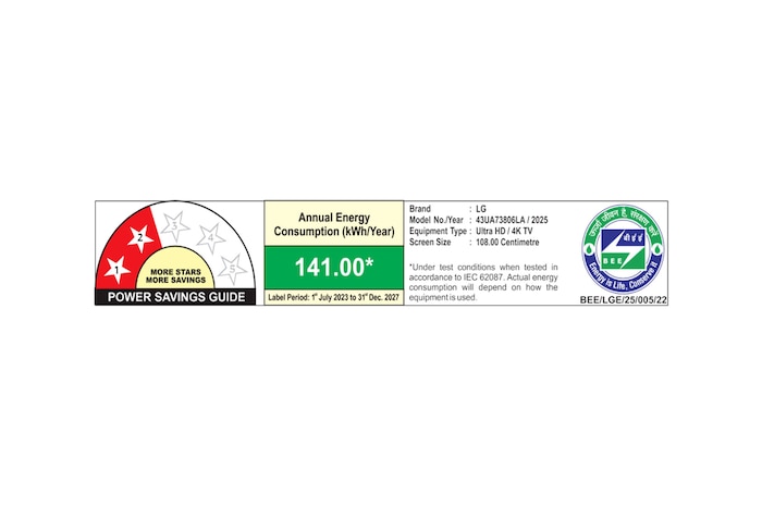 43UA73806LA Bee Sticker
