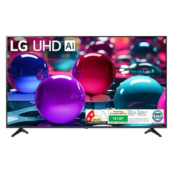 Front view of LG 109.22 cm (43)UHD AI UA73 4k Smart TV 2025 43UA73806LA