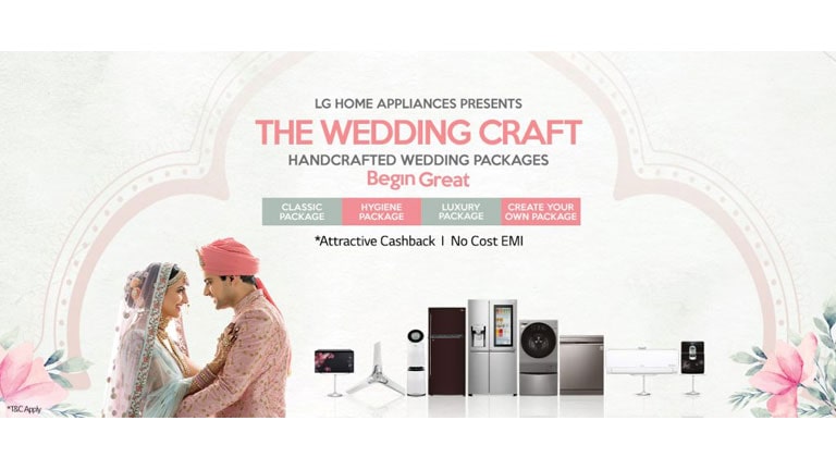 LG HOME APPLIANCES BRINGS WIDE RANGE OF HAND CRAFTED WEDDING PACKAGES