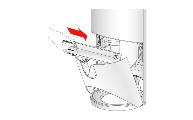After cleaning and Filter Check assemble the filter in the reverse order and insert so that the filter handle is located at the top of the product