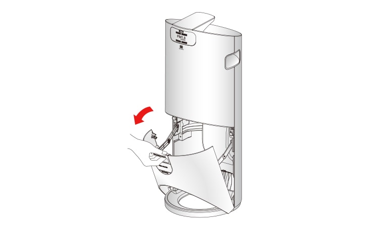 Pull and open the rear panel